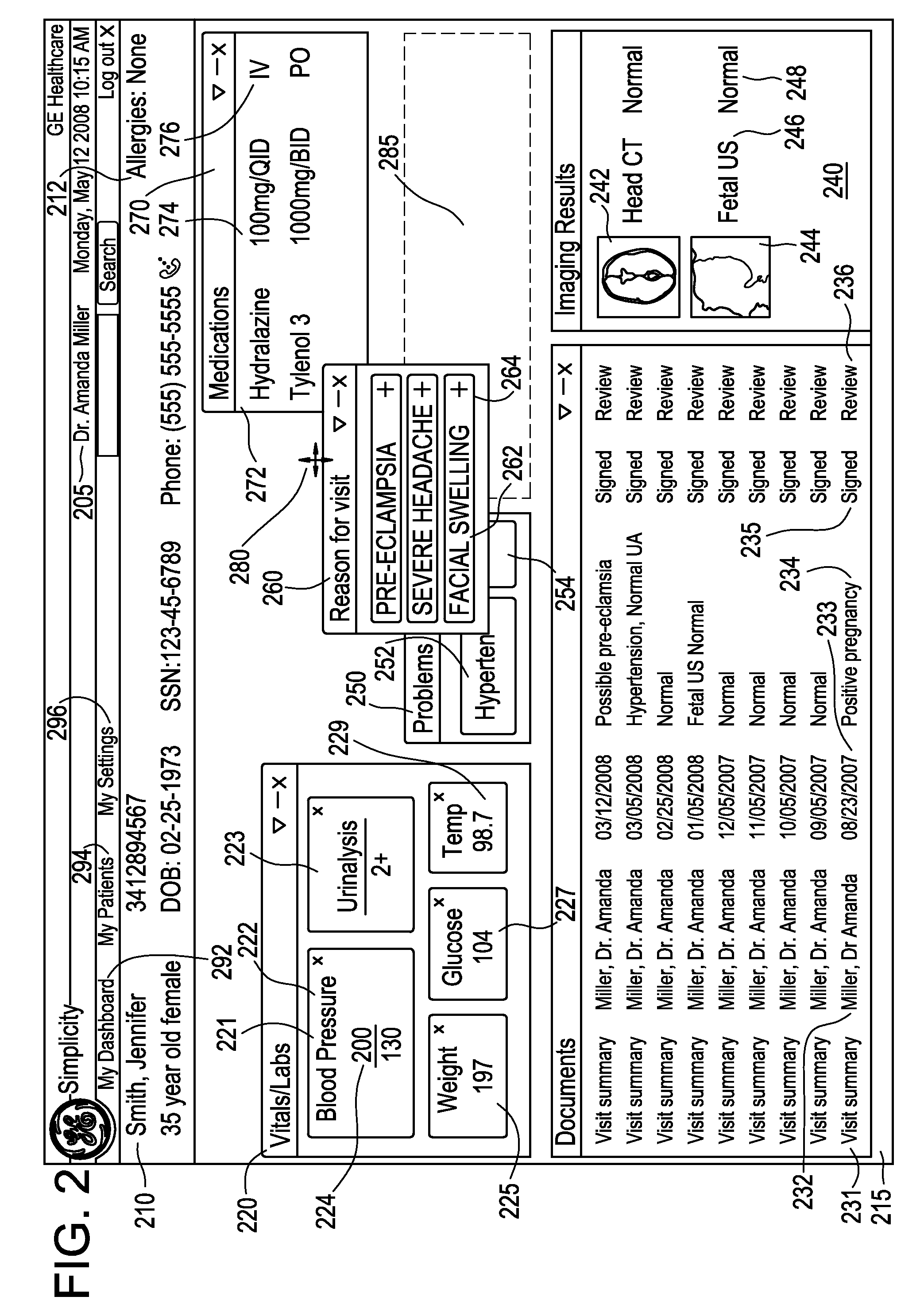 Interactive multi-axis longitudinal health record systems and methods of use