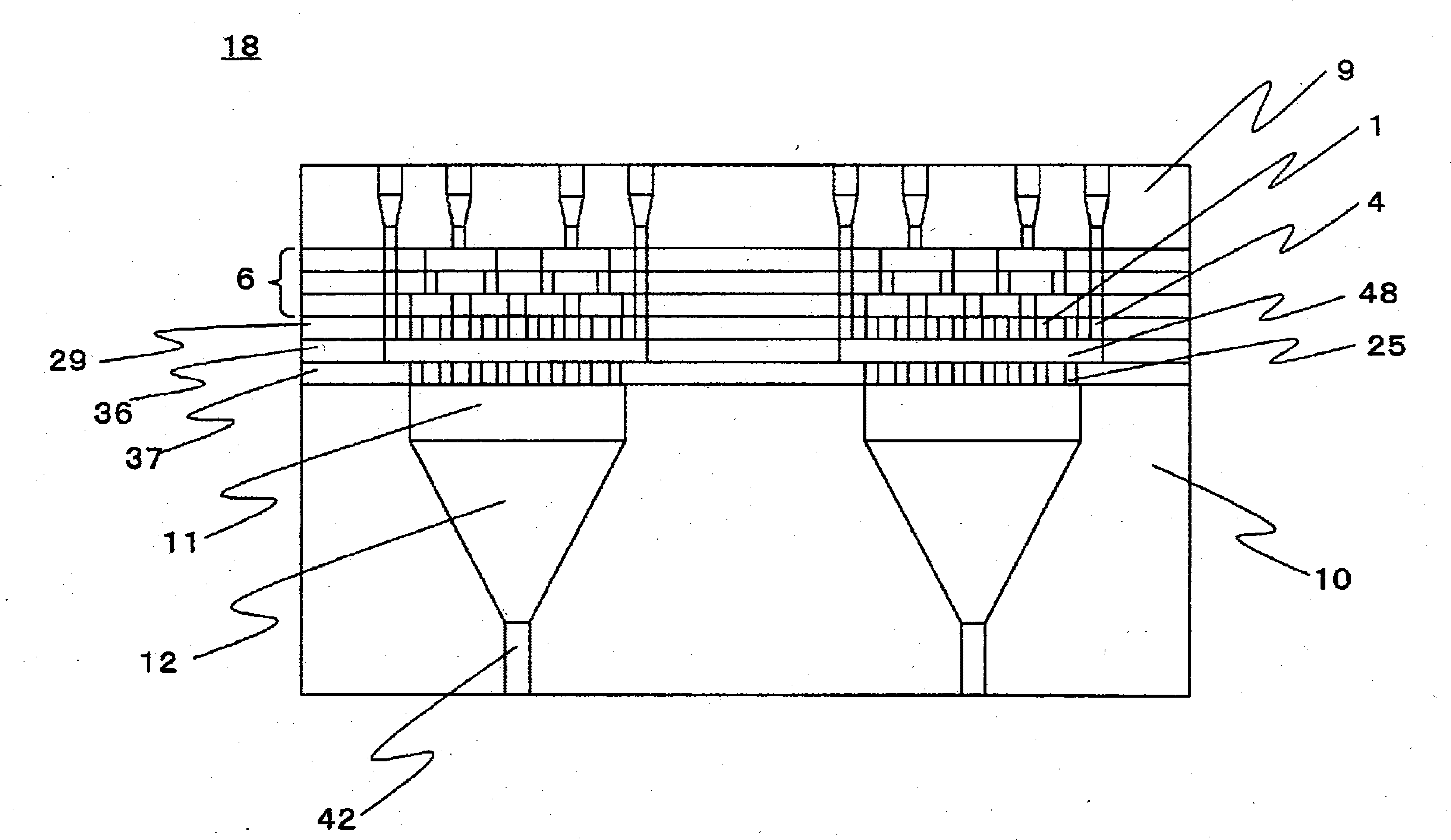Composite spinneret and method of manufacturing composite fiber
