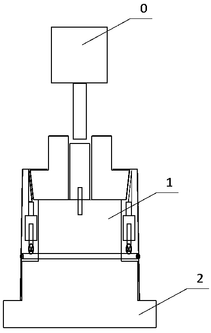 Riveting-free connecting tool with synchronous elastic adjusting device