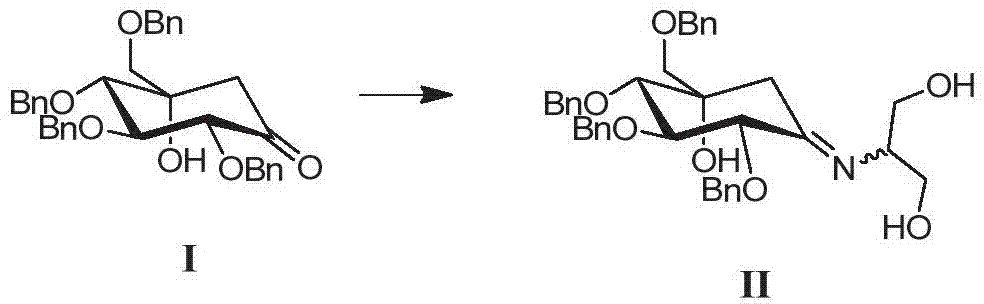 A kind of preparation method of tetrabenzyl voglibose