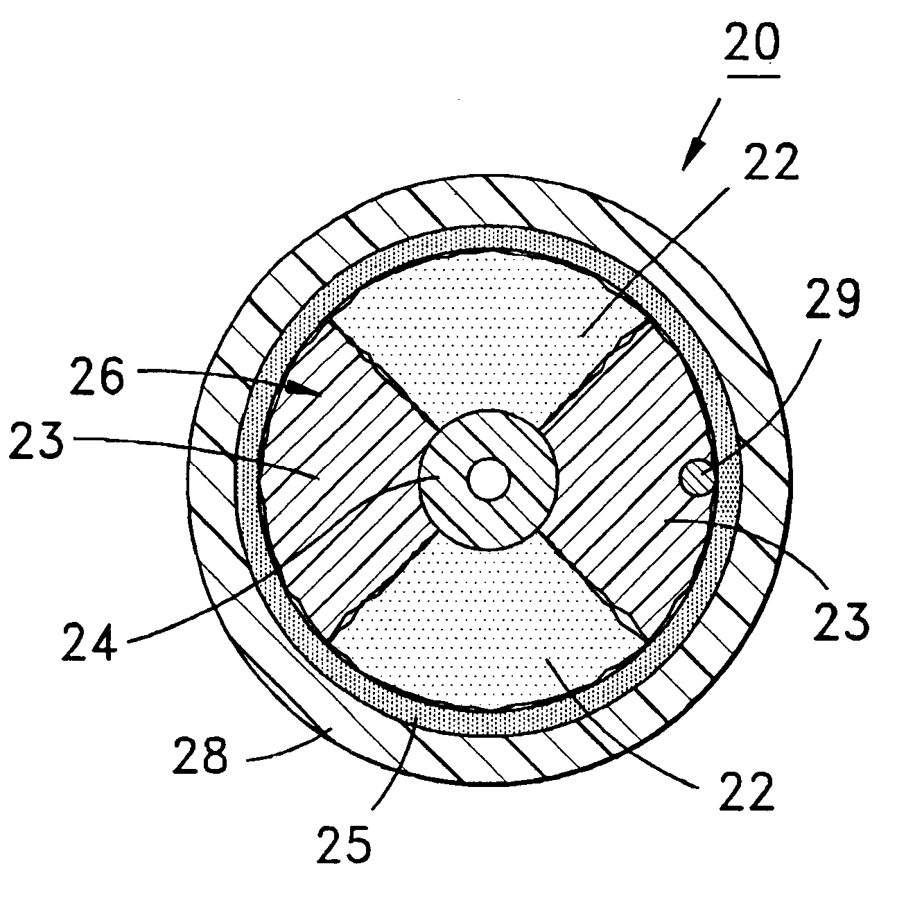 Fiber optic cables having ultra-low shrinking filaments and methods of making the same