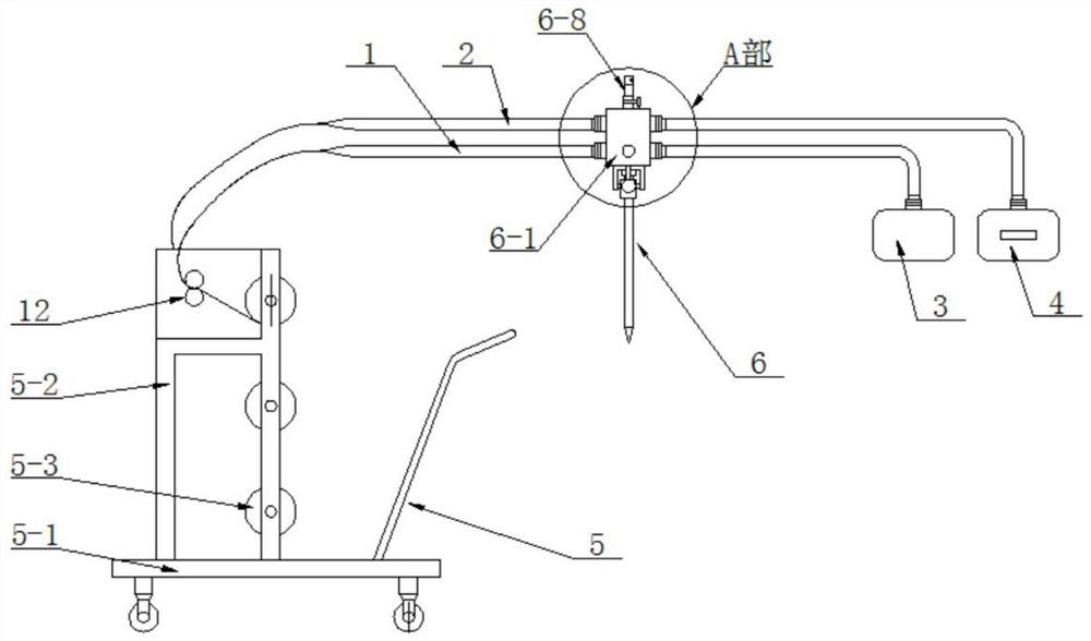 Tunnel construction ventilation and dust removal device
