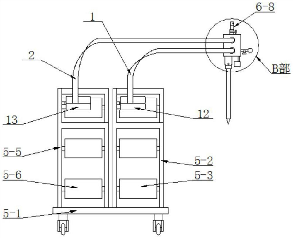 Tunnel construction ventilation and dust removal device