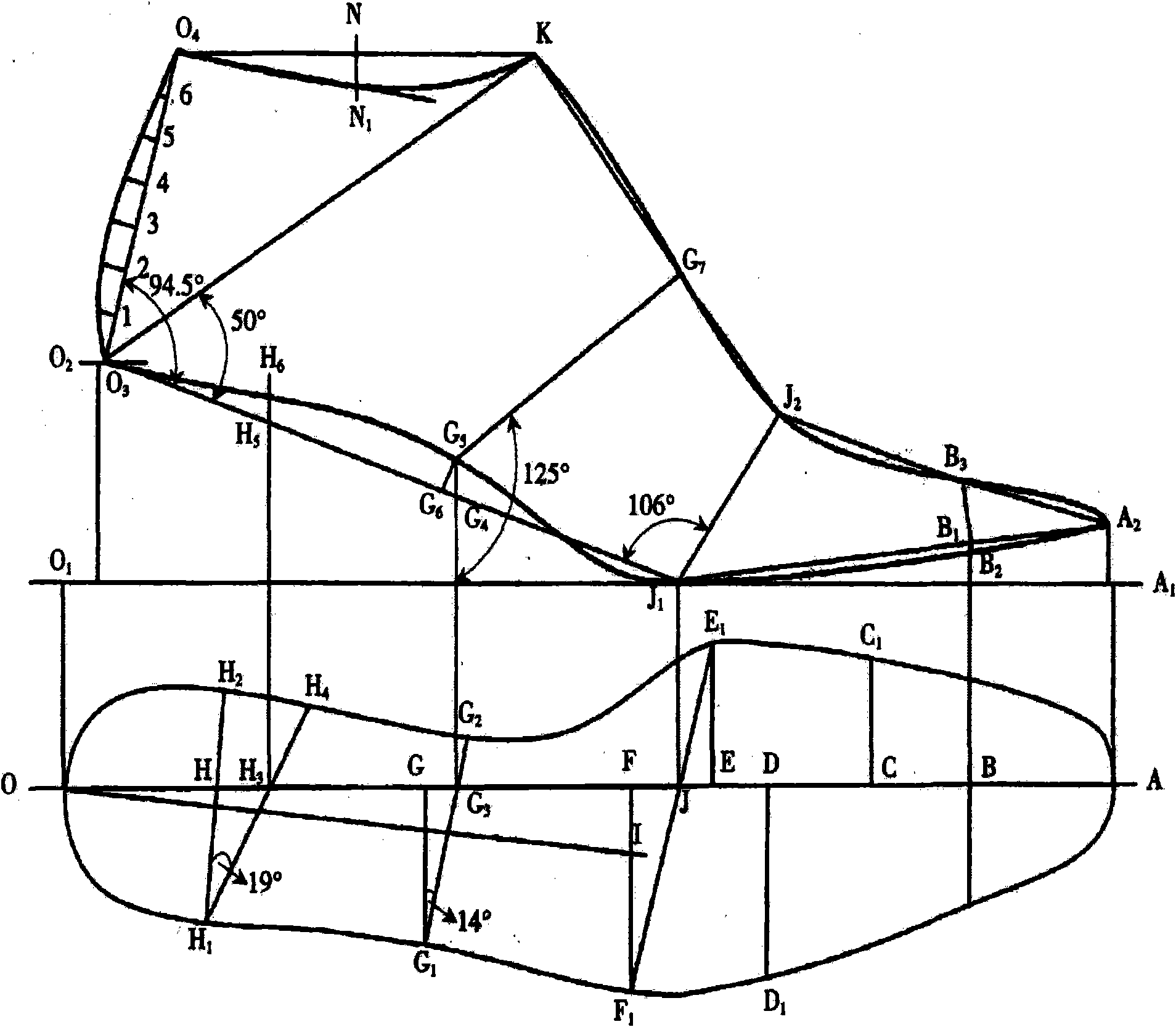 Method for customizing digitalized shoe trees according to a plurality of images of foot shapes