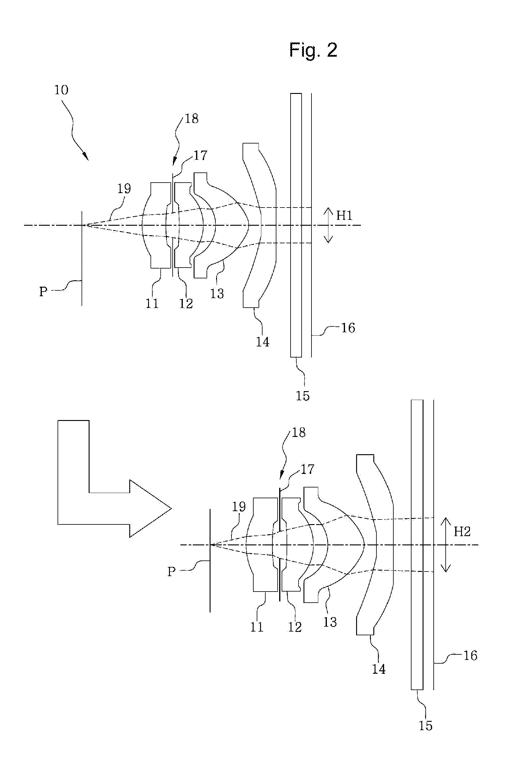 Optical lens system for camera