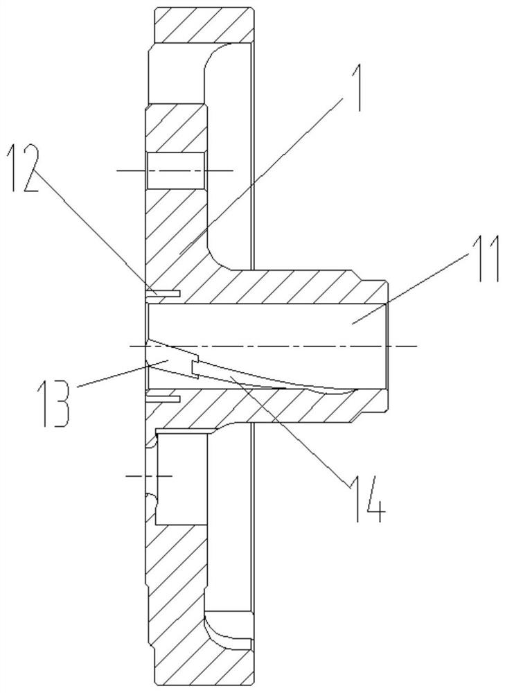 Flange, pump body assembly, rotary compressor and air conditioner