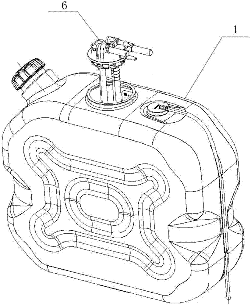 Integrated urea tank