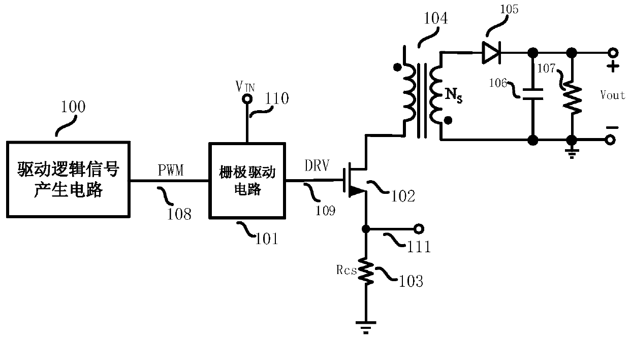 Gate driving circuit and switching power source circuit
