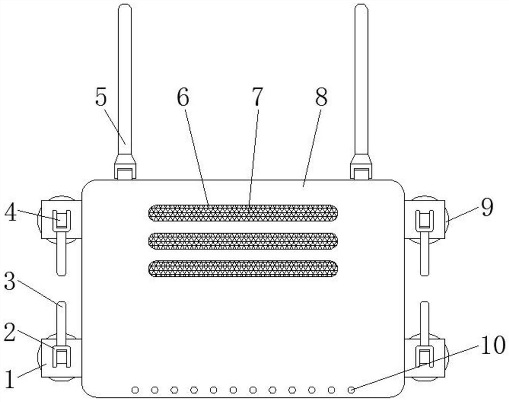 Computer network router device convenient to hang