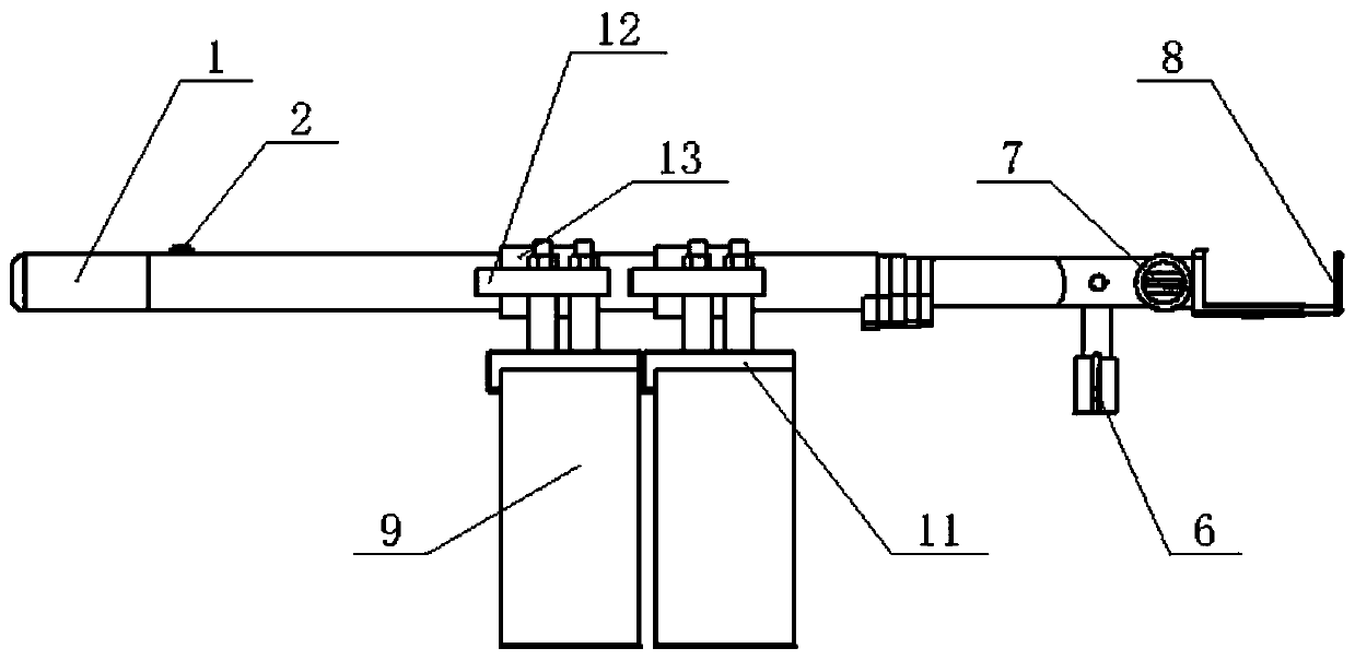 Optical fiber cable long-distance detection auxiliary rod and use method