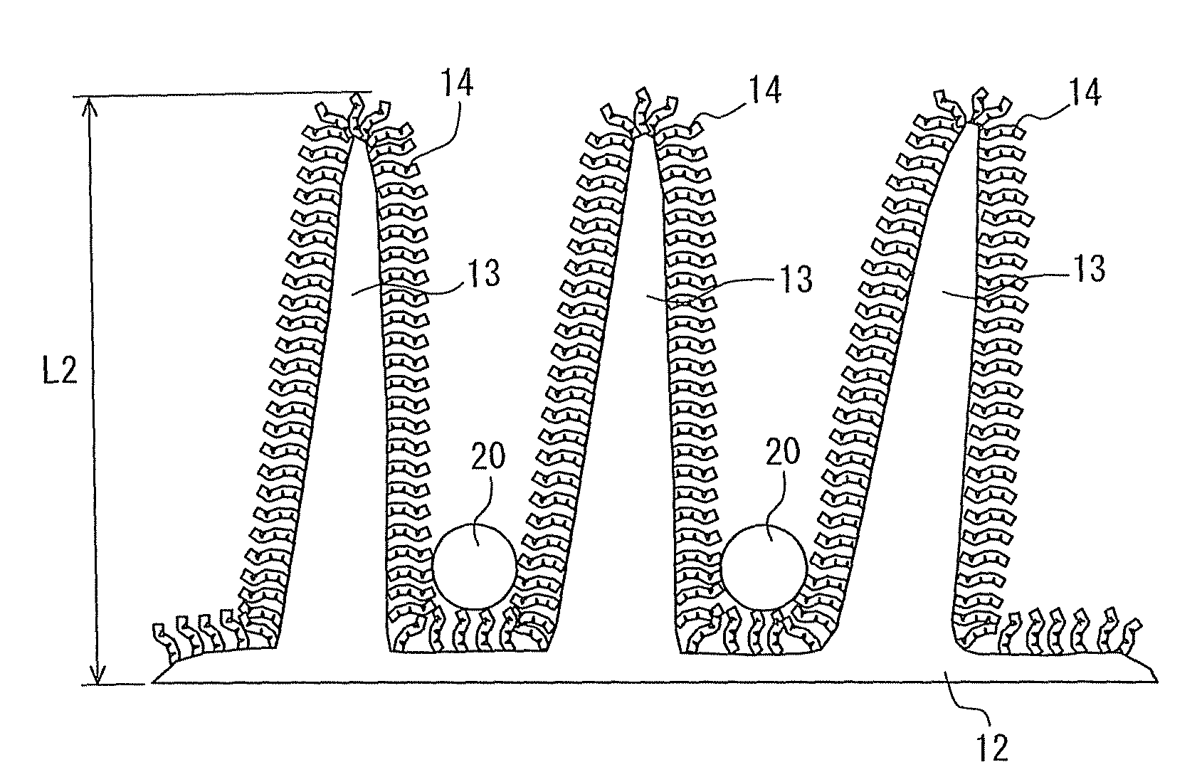 Heat transport fluid passage device with hydrophobic membrane