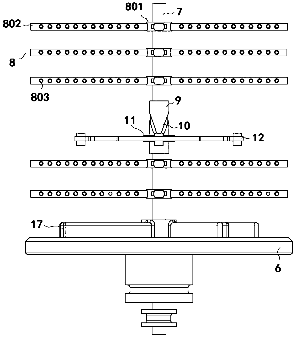 Batching device for waterproof coating