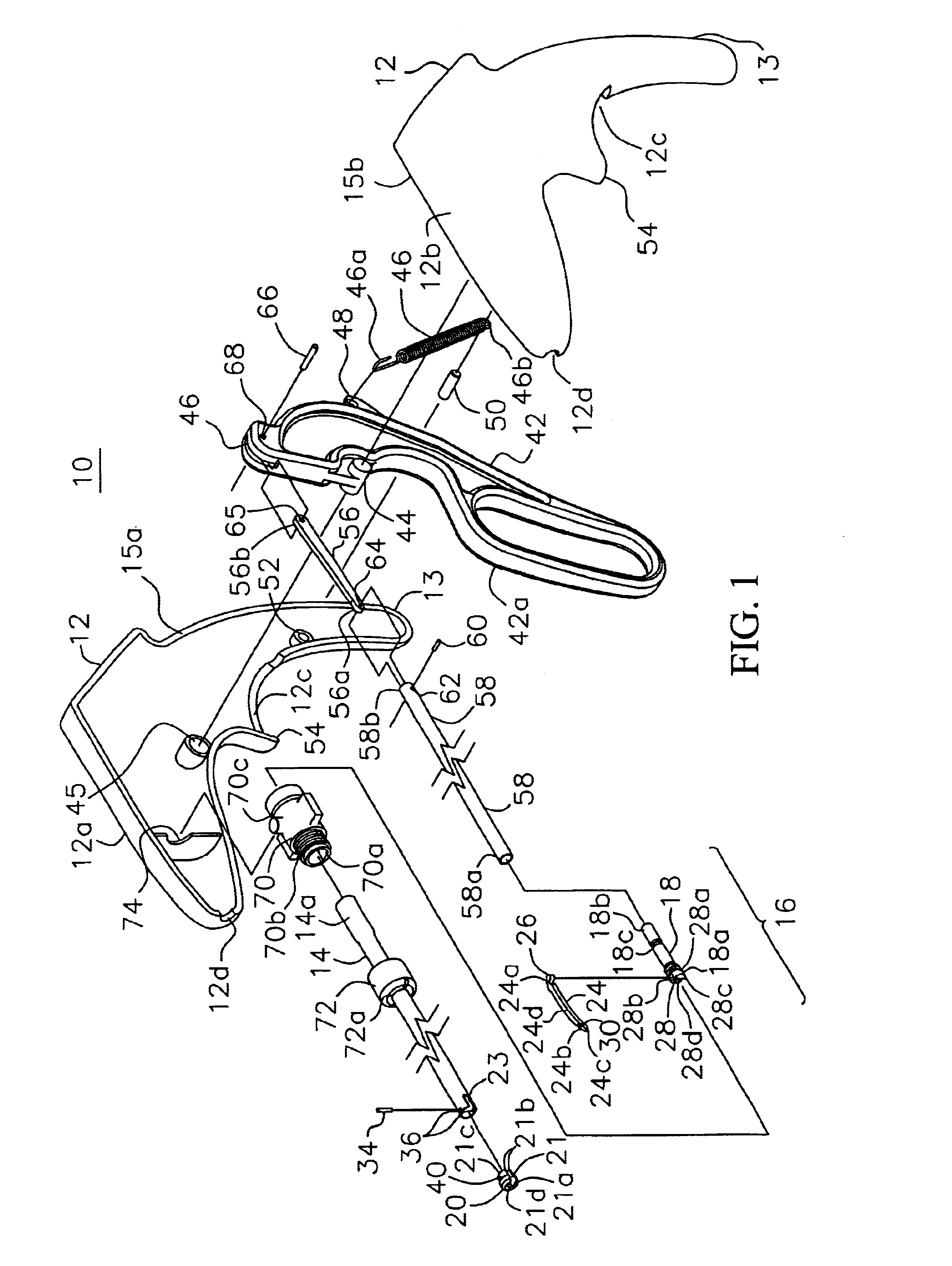 Apparatus for sewing tissue and method of use