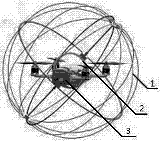 Collision resistant quad-rotor spherical unmanned aerial vehicle system