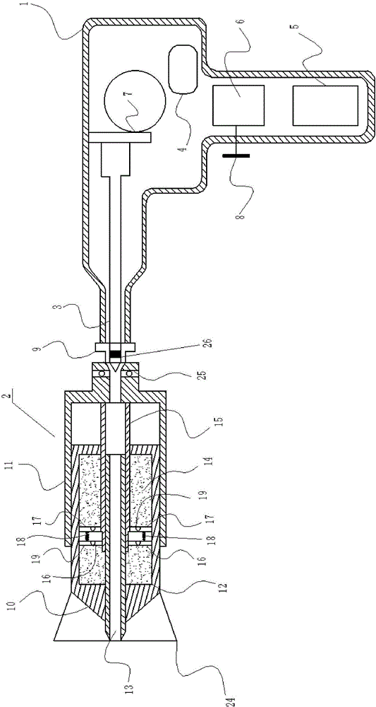 Orthopedic limit drilling device with damping and protecting effect