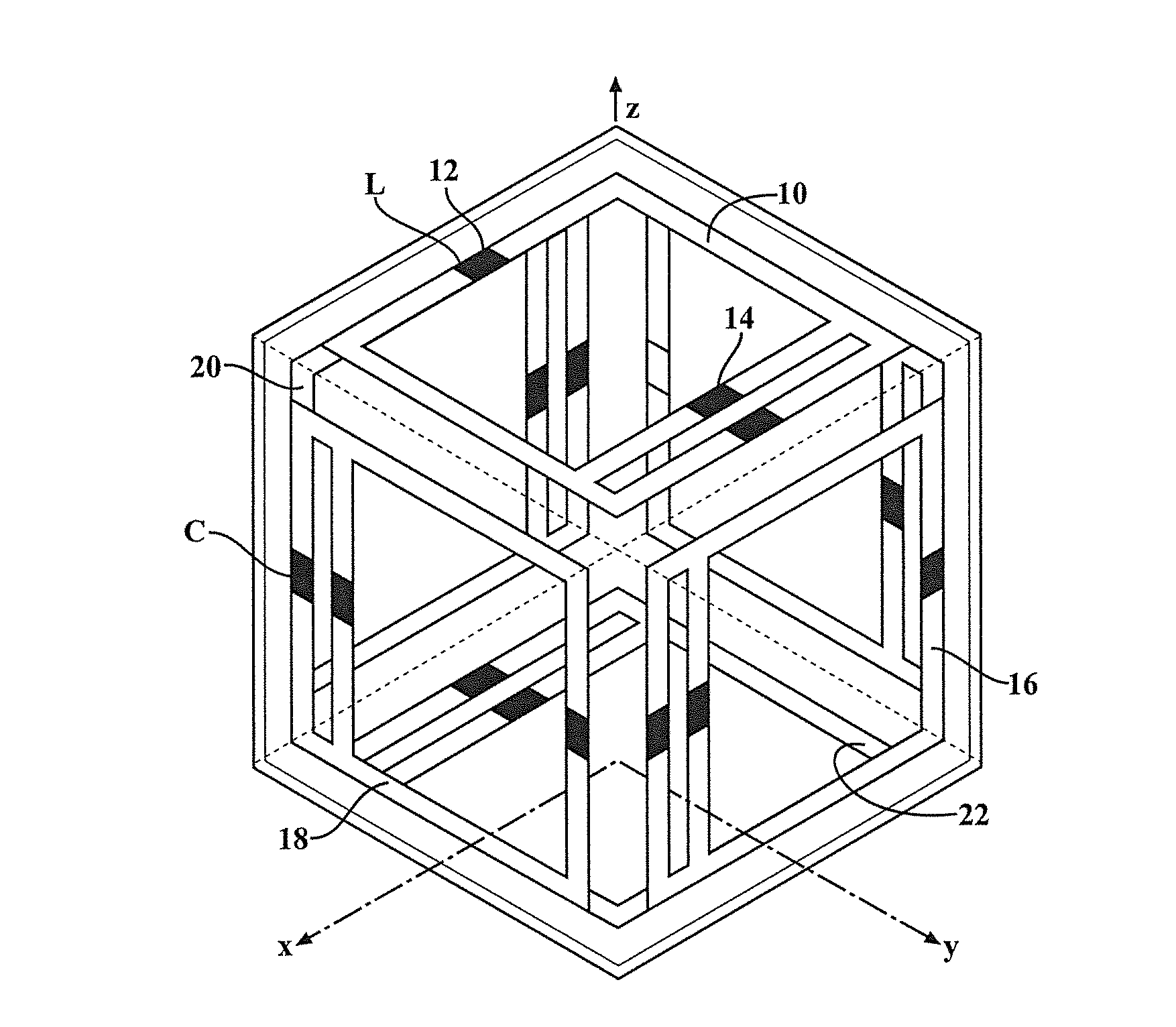 Isotropic metamaterial lens for magnetic imaging applications