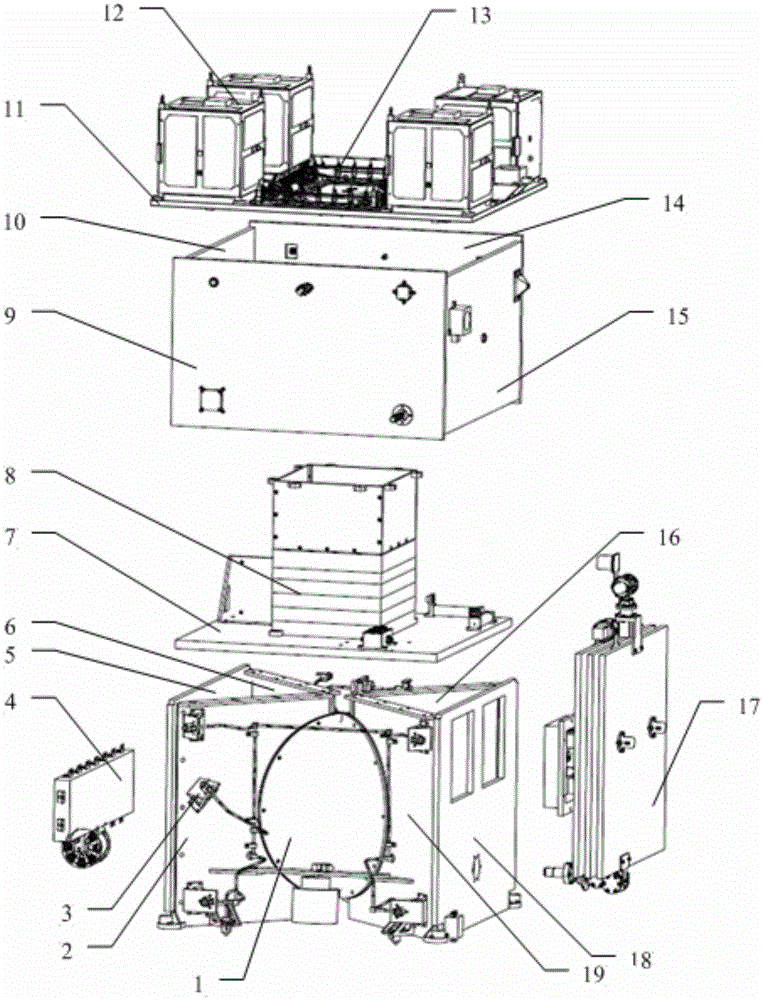 A detachable micro-nano-satellite configuration