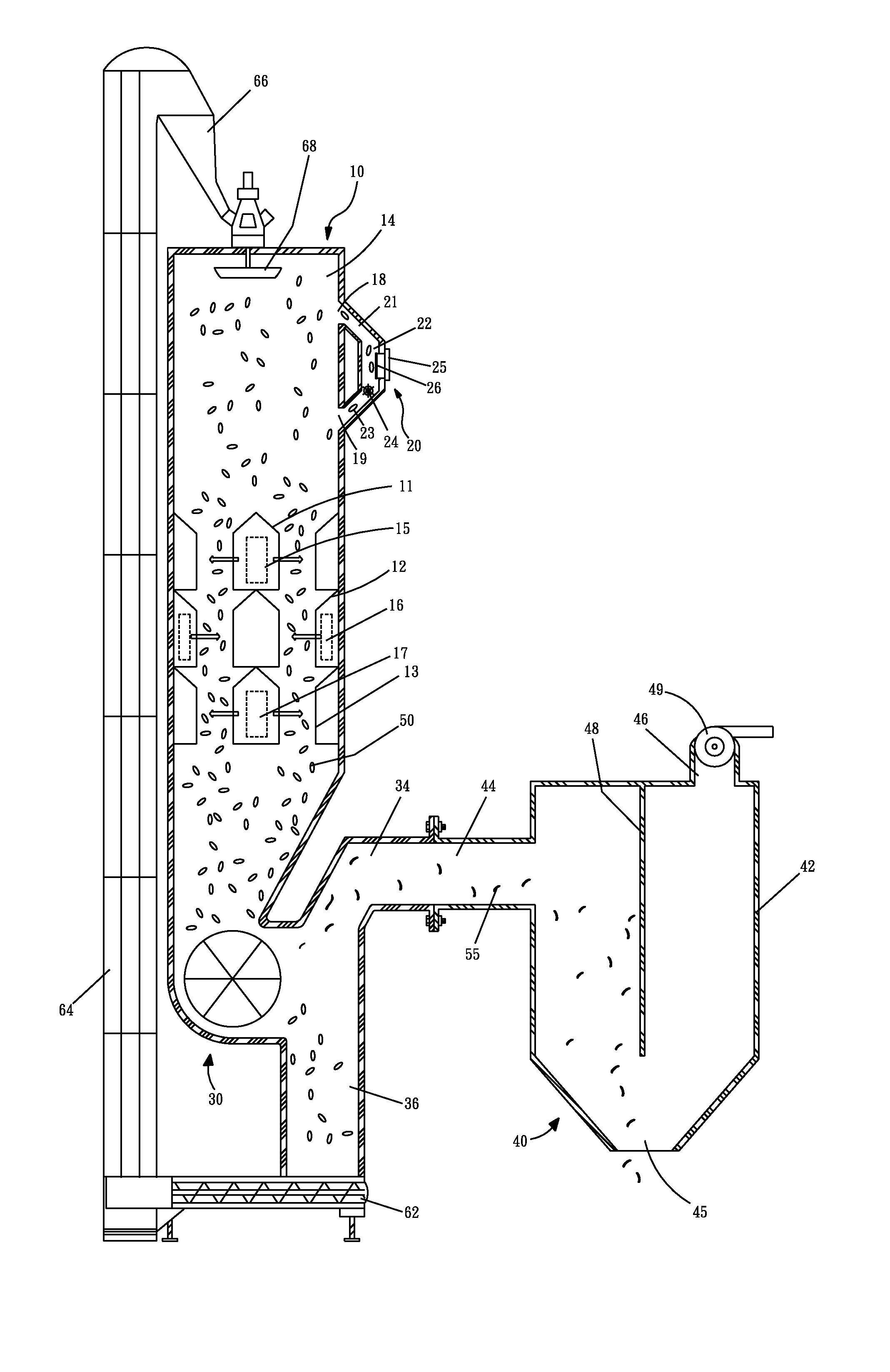 Uniform-heat grain dryer with bypass moisture tester