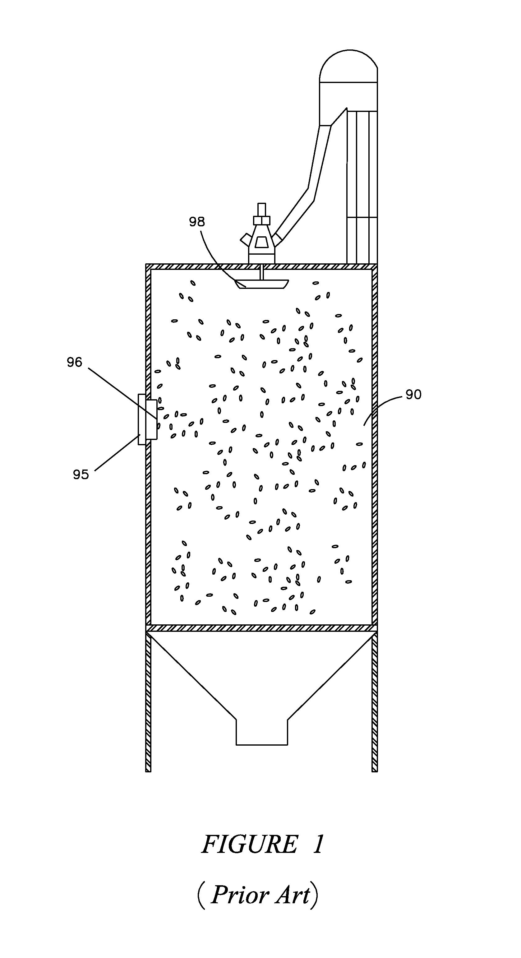 Uniform-heat grain dryer with bypass moisture tester