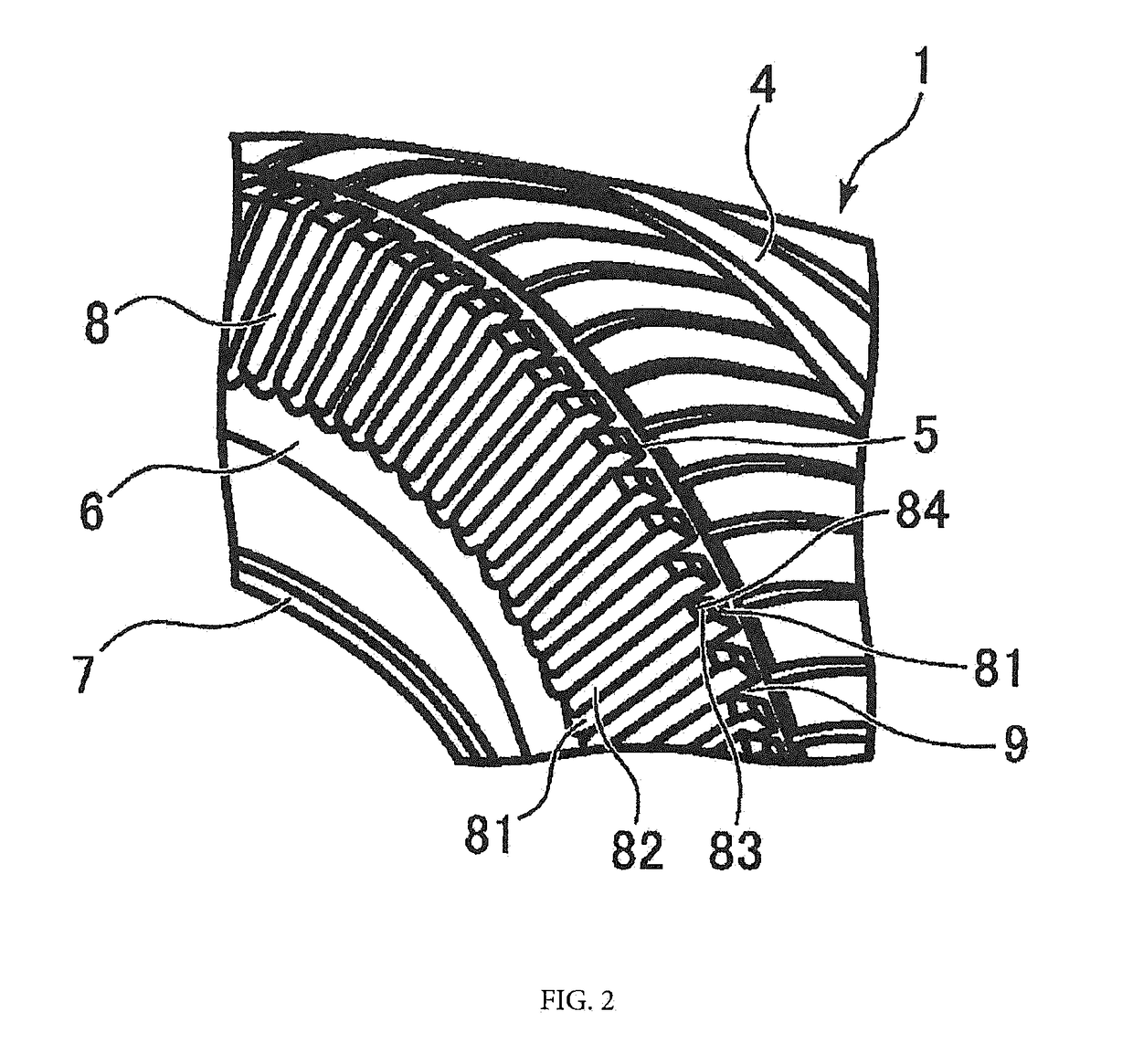 A tire with radial or bias carcass