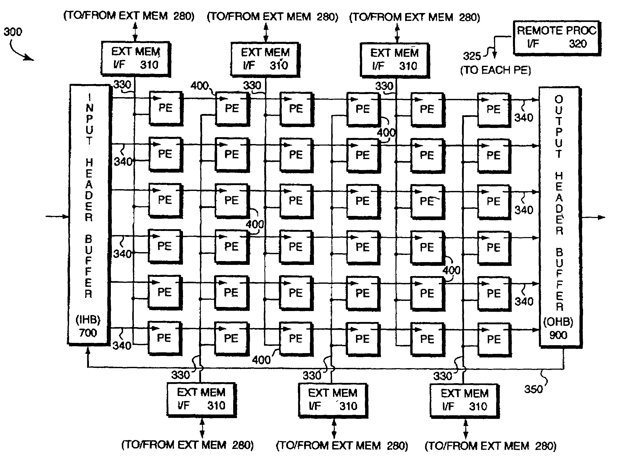 Programmable arrayed processing engine architecture for a network switch