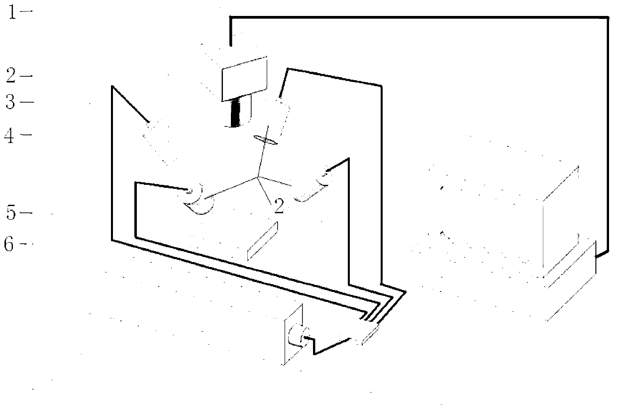 Stress testing device and stress concentration testing method based on speckle interference principle