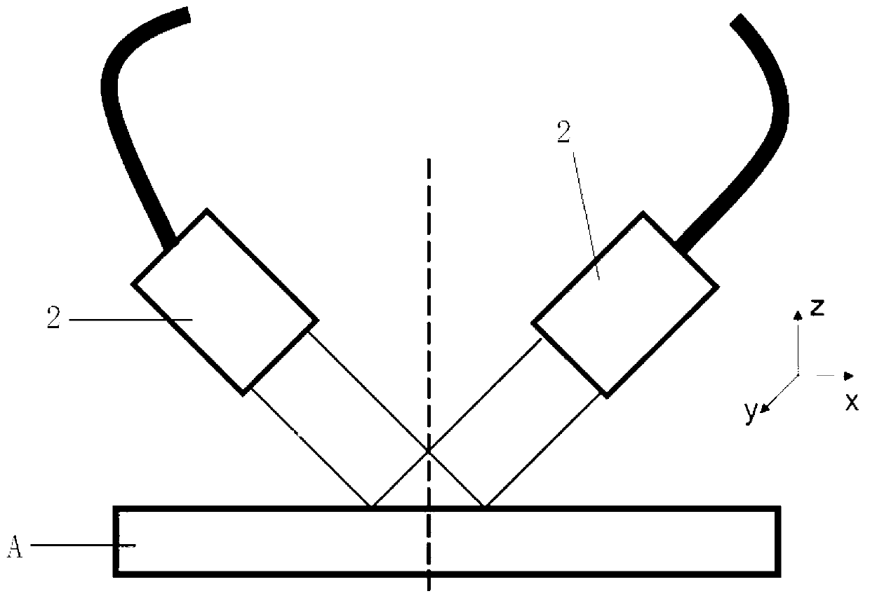 Stress testing device and stress concentration testing method based on speckle interference principle