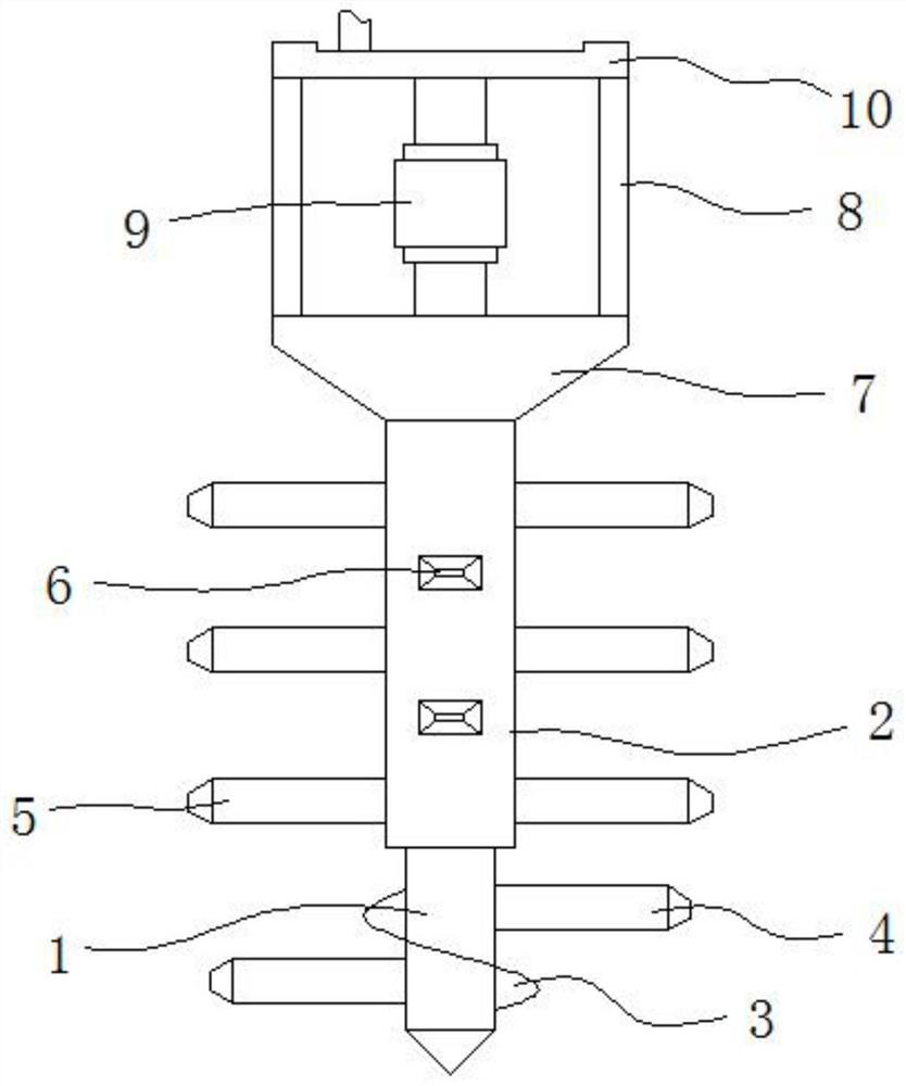 Stirring pile for geotechnical engineering