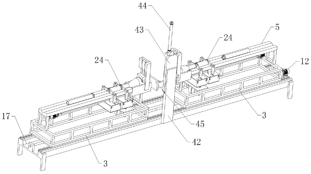 Assembly device for segmental prefabricated assembled bridge joint structure