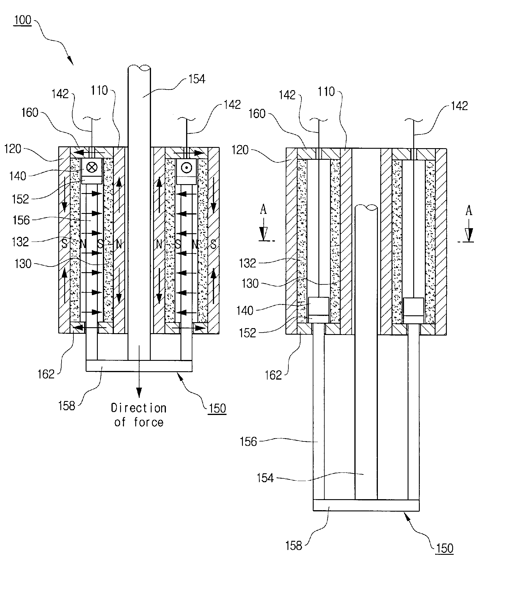 Electro-Magnetic Force Driving Actuator and Circuit Breaker Using the Same