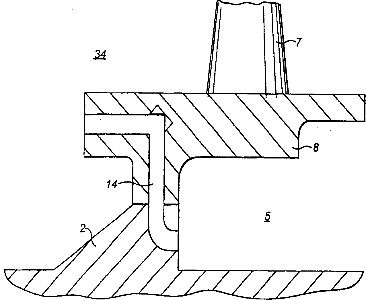 Gas cooling electric machine with pressure unit