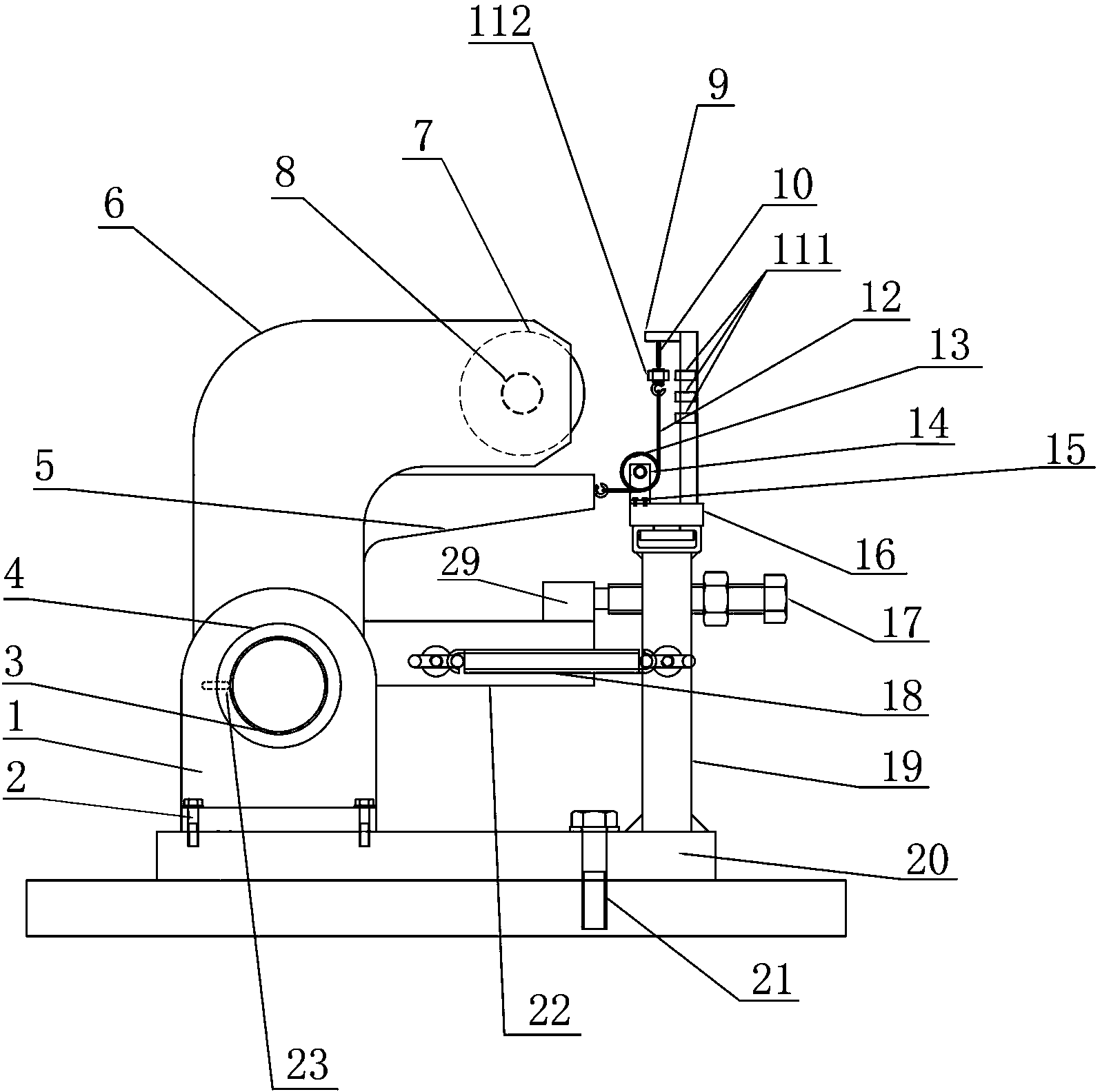 Safe monitoring device of winding engine