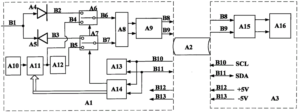 Internal calibration circuit of microwave power probe and calibration method