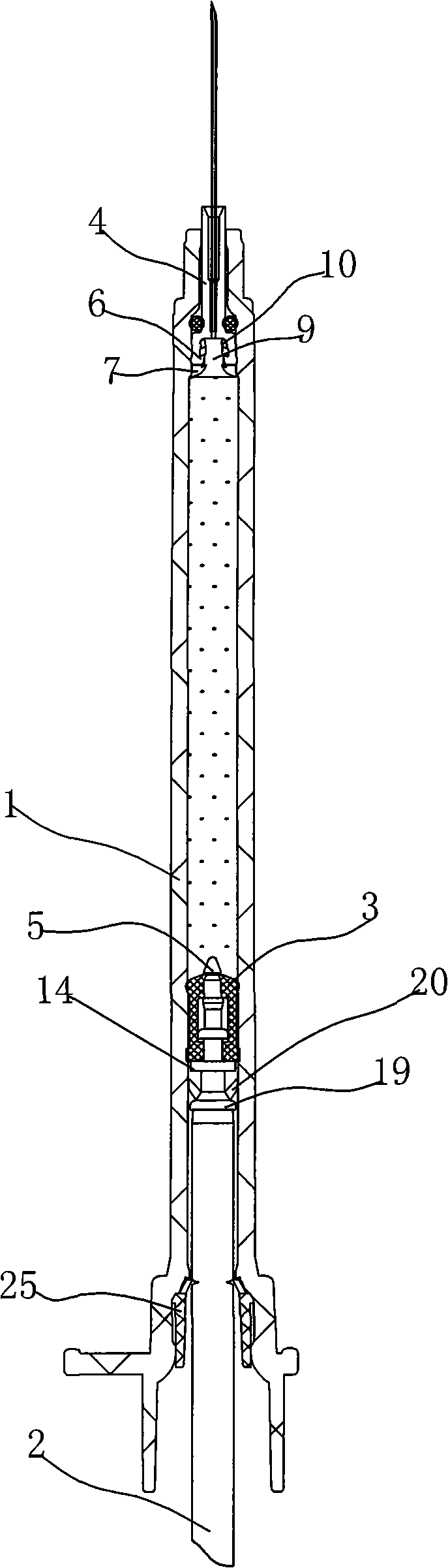 Small-dose safety destructing insulin syringe