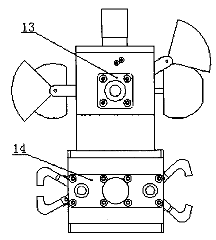Double-faced robot head device