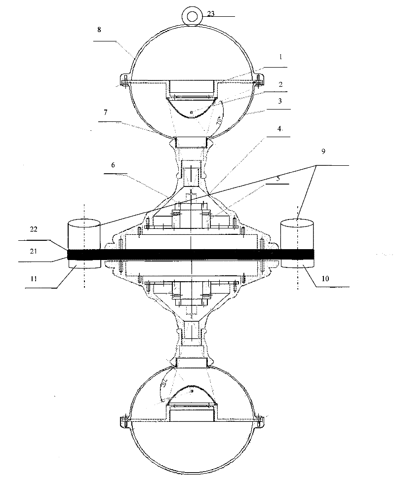 Cave detection device based on binocular stereo omnidirectional vision sensor