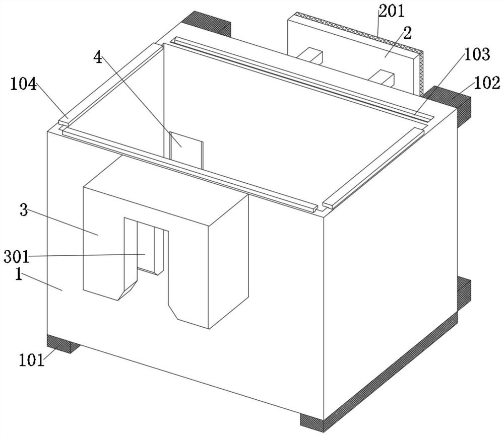 A multi-level collision-avoiding construction platform for noise-reducing and dust-proof building construction