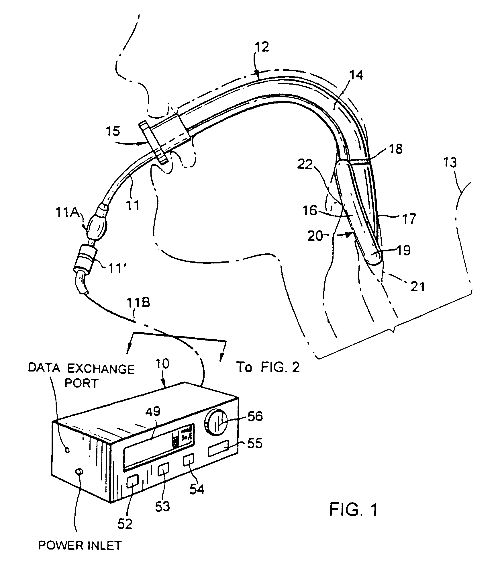 Monitoring and control for a laryngeal mask airway device