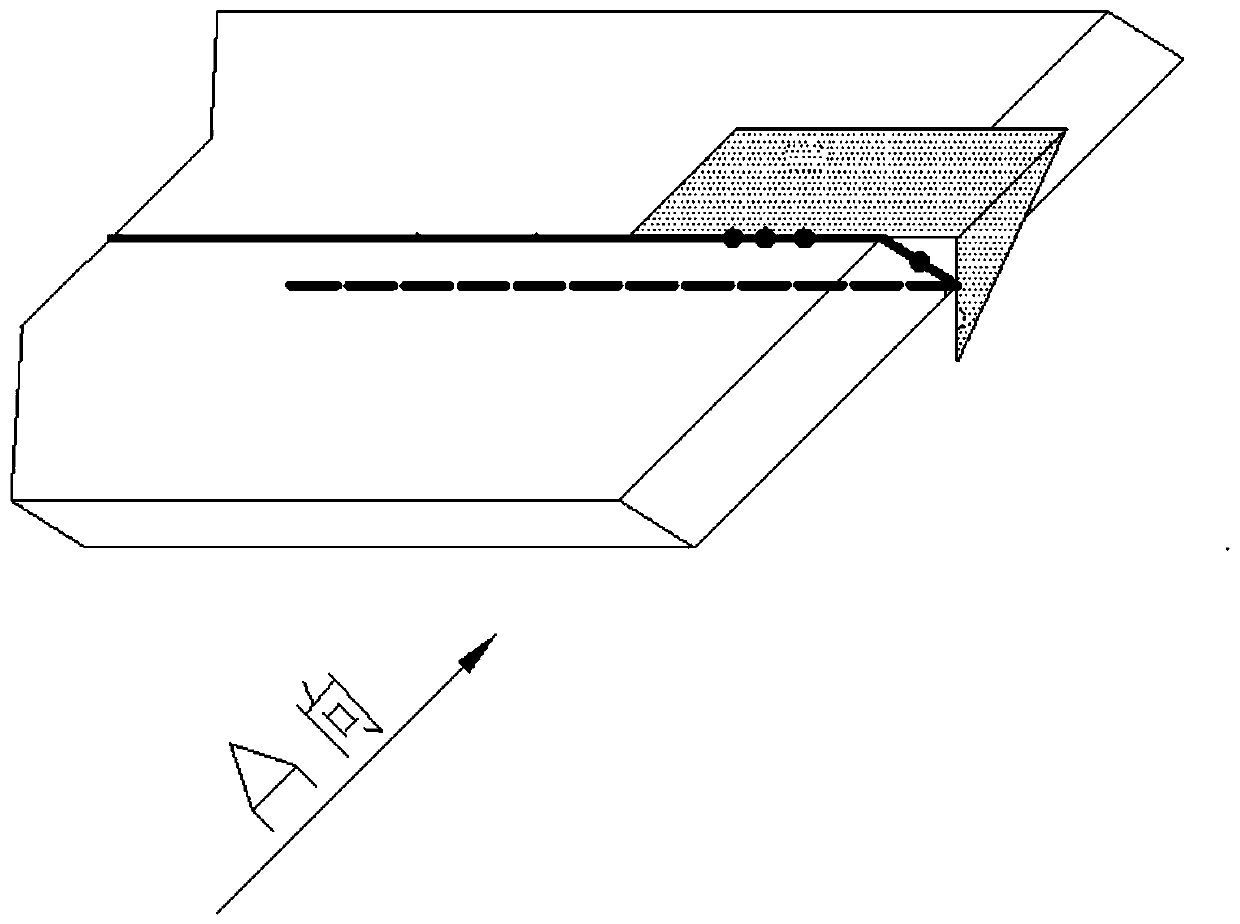 Butt joint assembling method for broadside subsection with bevel position and groove-shaped bulkhead subsection