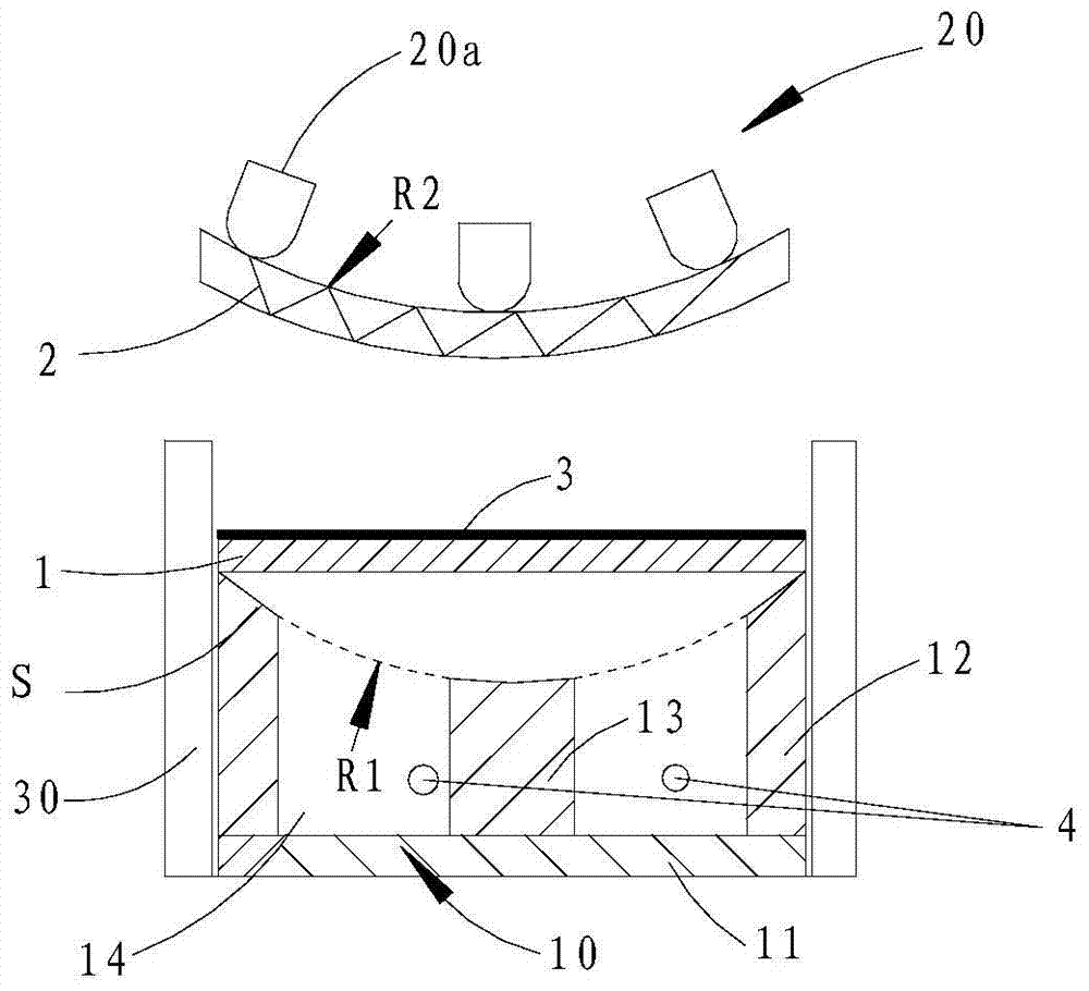 A bonding fixture and bonding method for a curved glass cover plate and a flat display screen