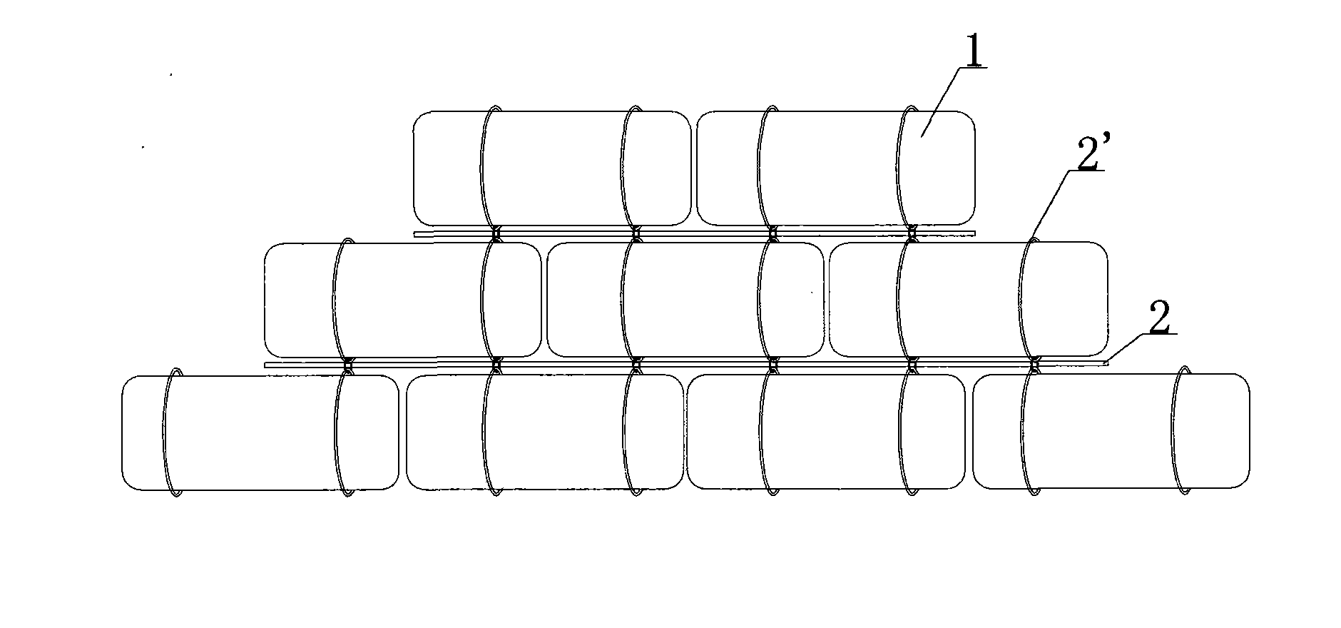 Method for constructing netted slope earth-retaining wall