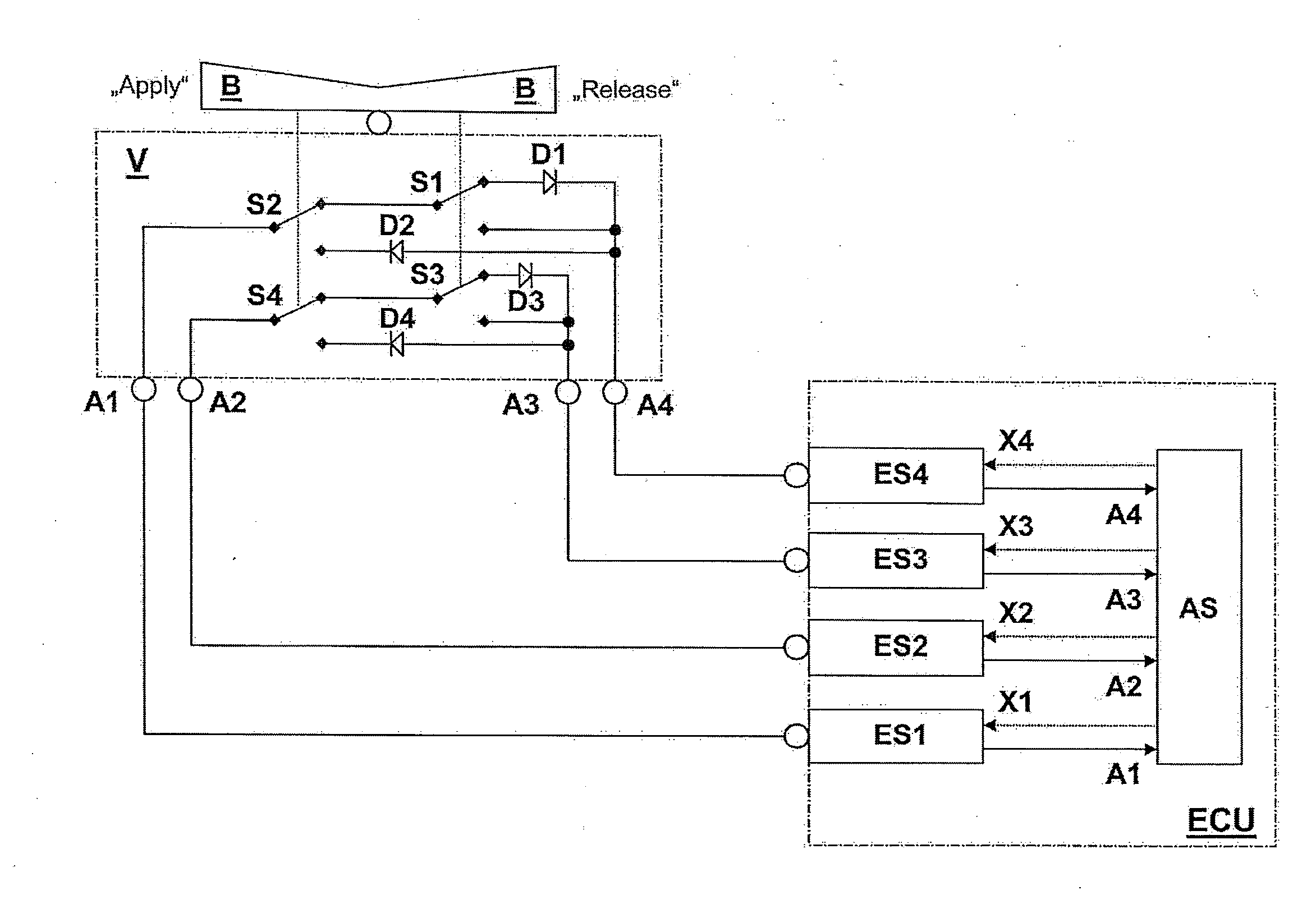 Device for the Electric Actuation of a Safety-Critical System