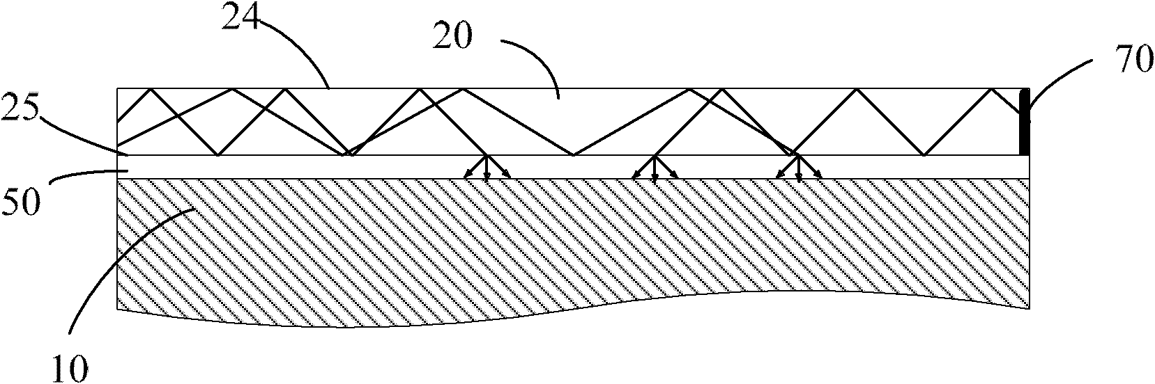 Front lighting device and reflective display device using same