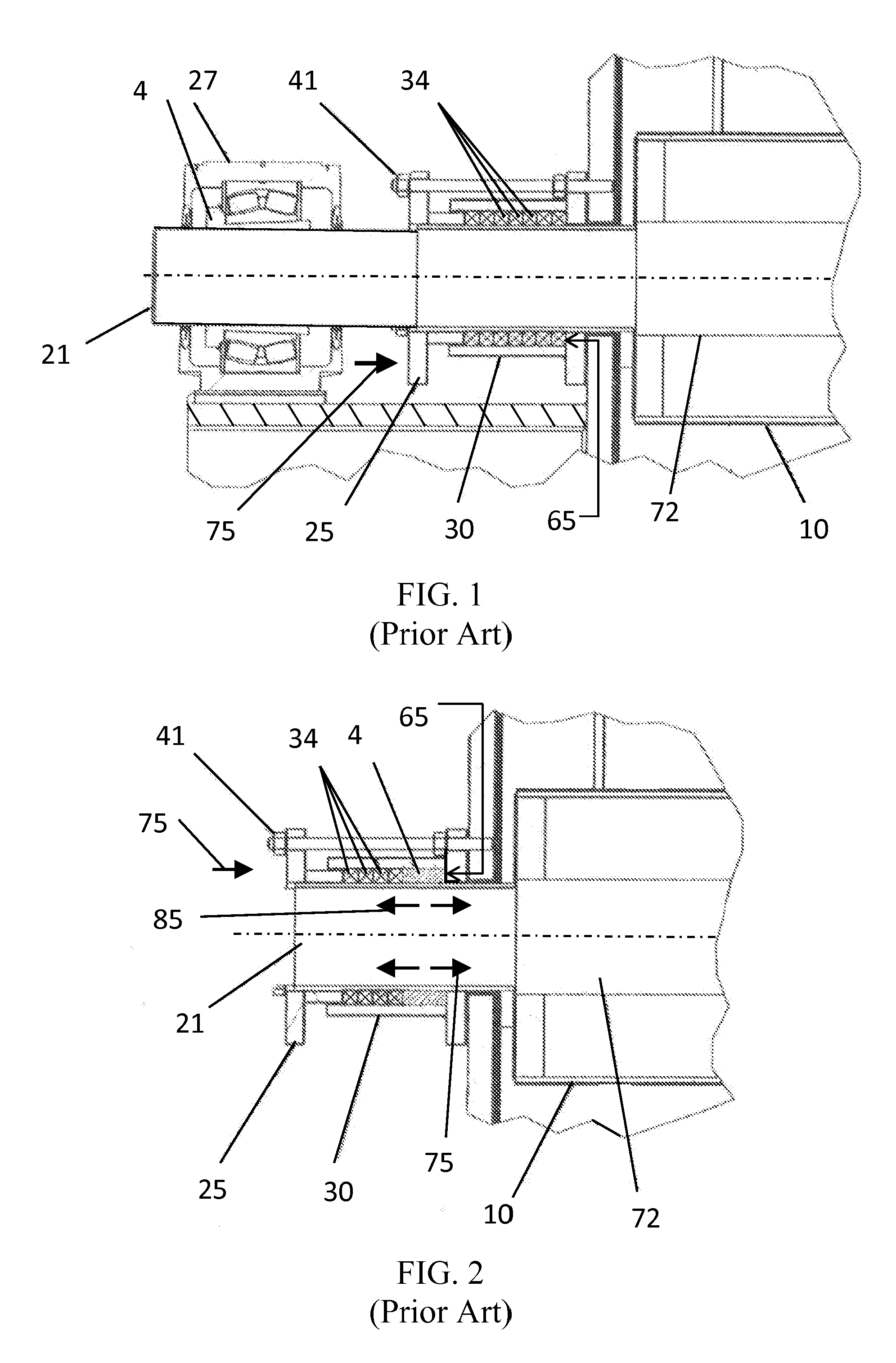 Journal housing for a cylindrical bearing and related method