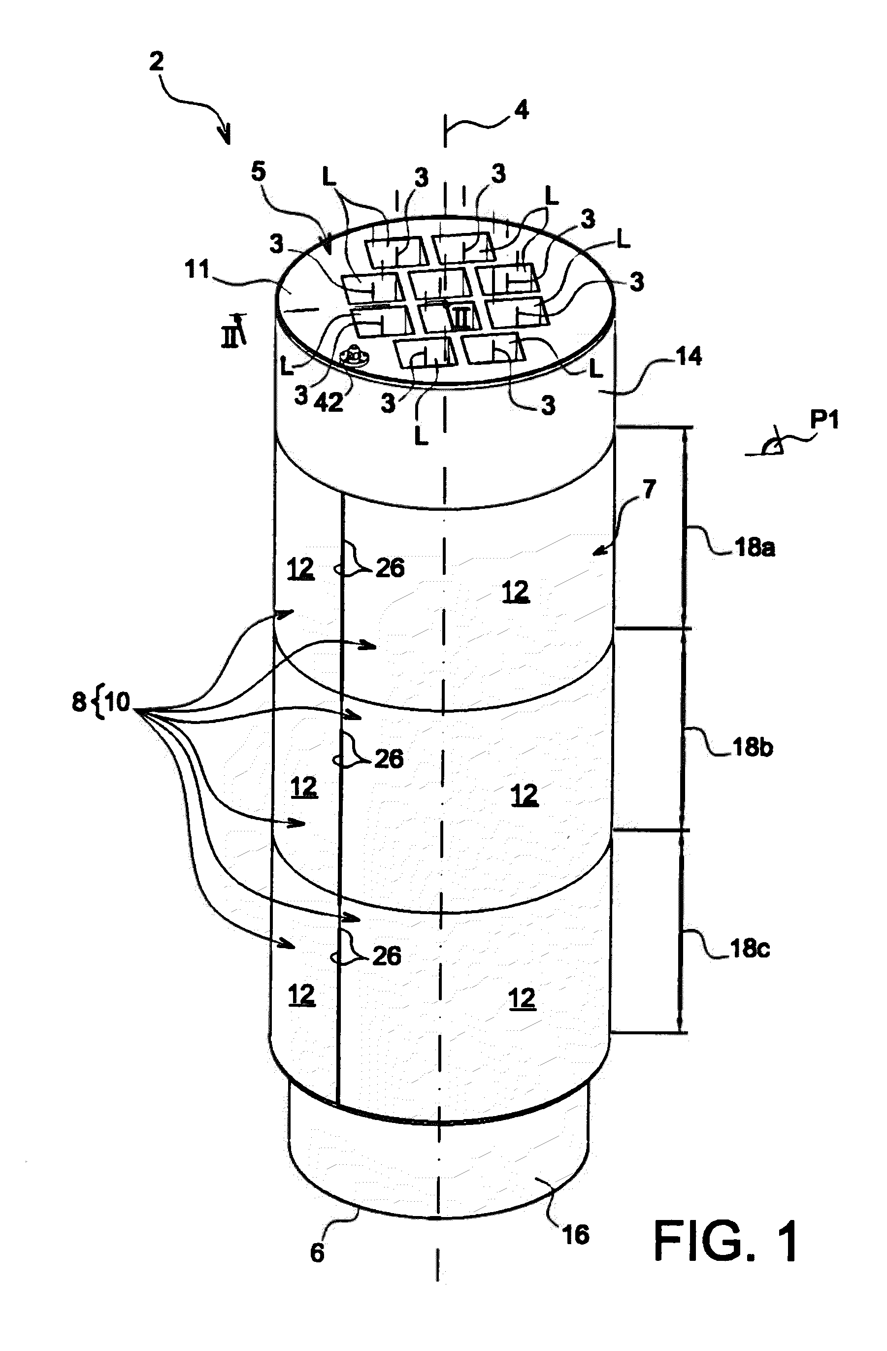 Container for the transport and/or storage of nuclear materials, the container comprising a mobile heat conduction structure