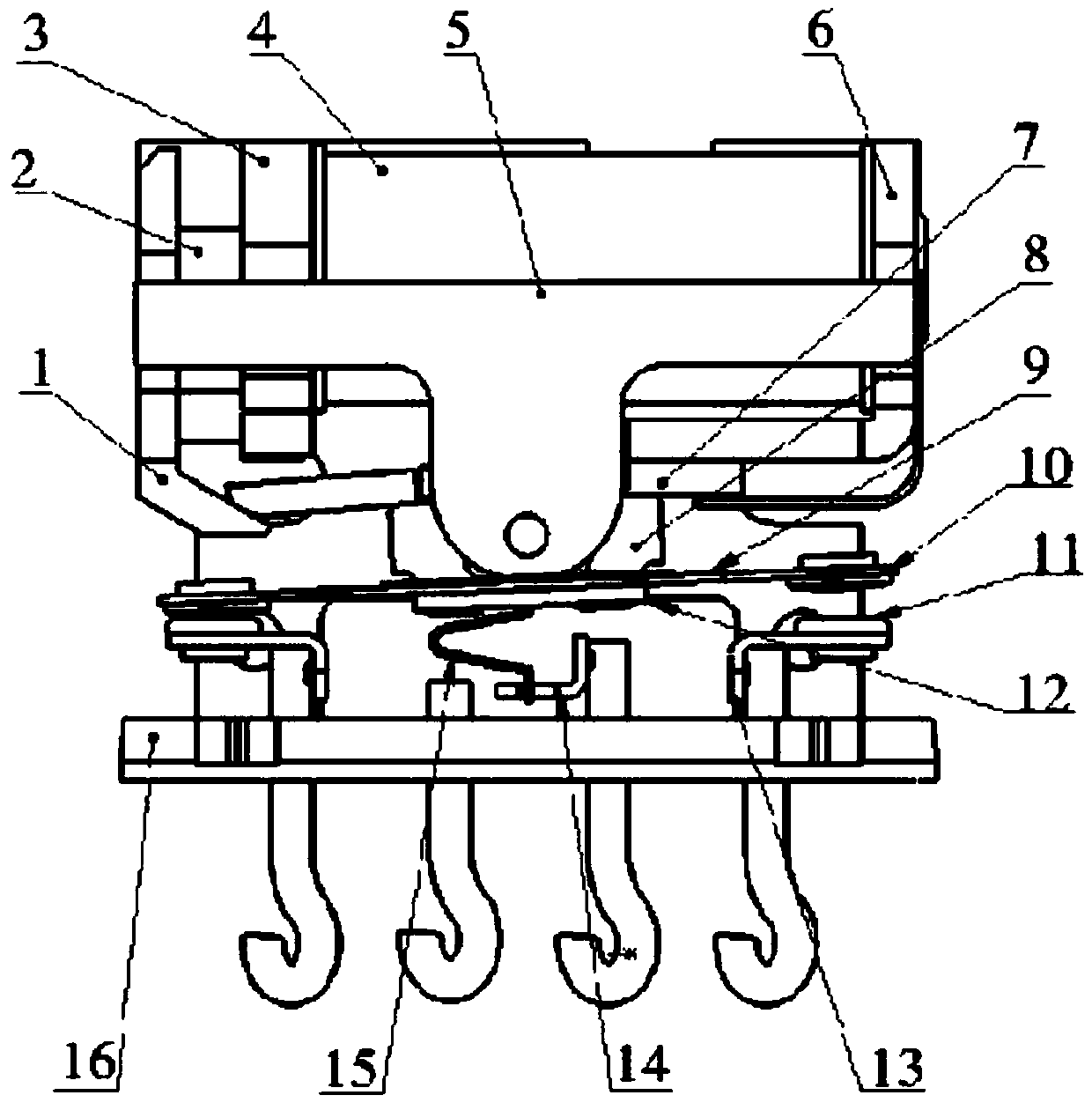 Microminiature balance-force type sealed DC electromagnetic relay