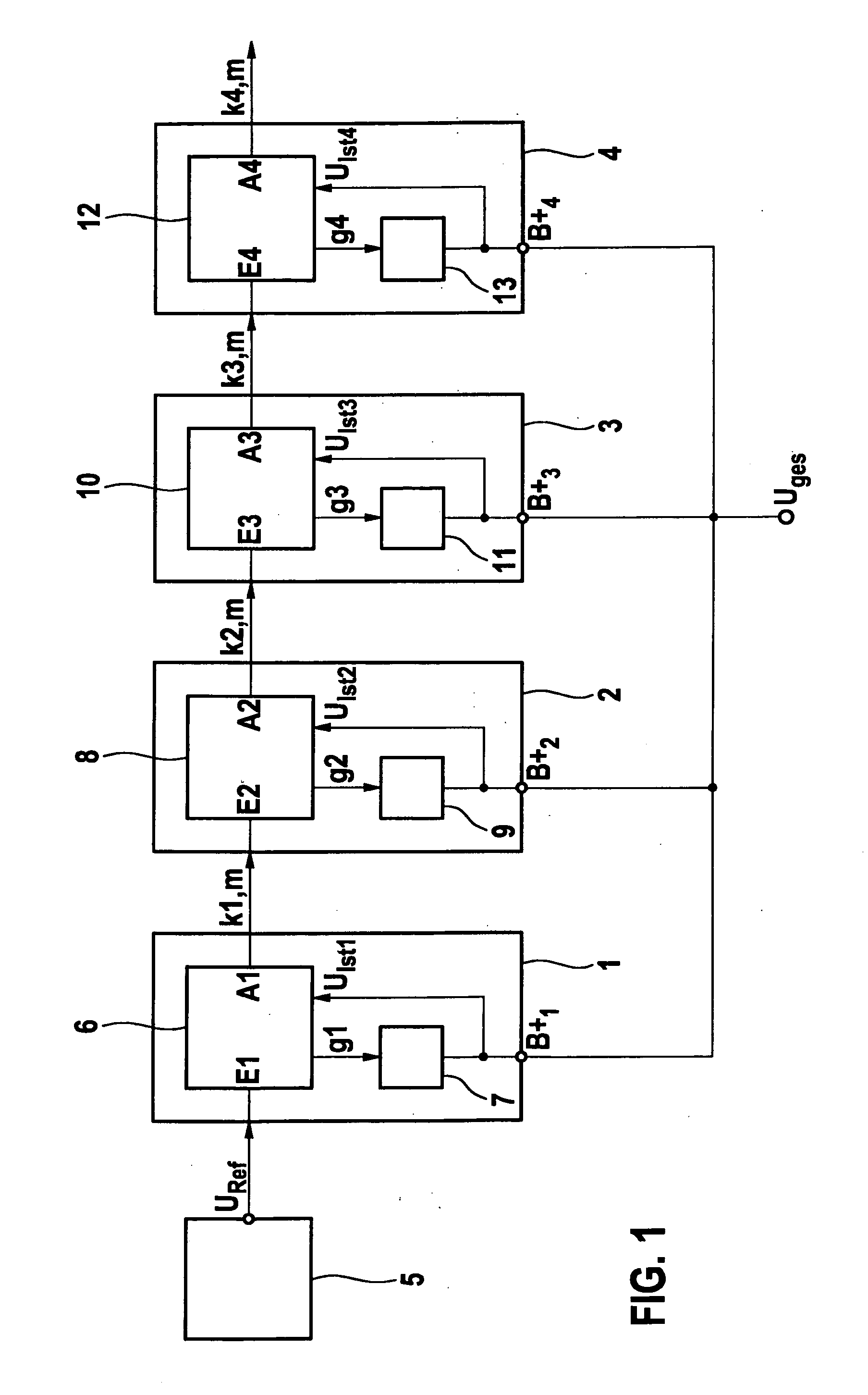 Method and Device for Providing a Supply Voltage by Means of Generator Units Connected in Parallel