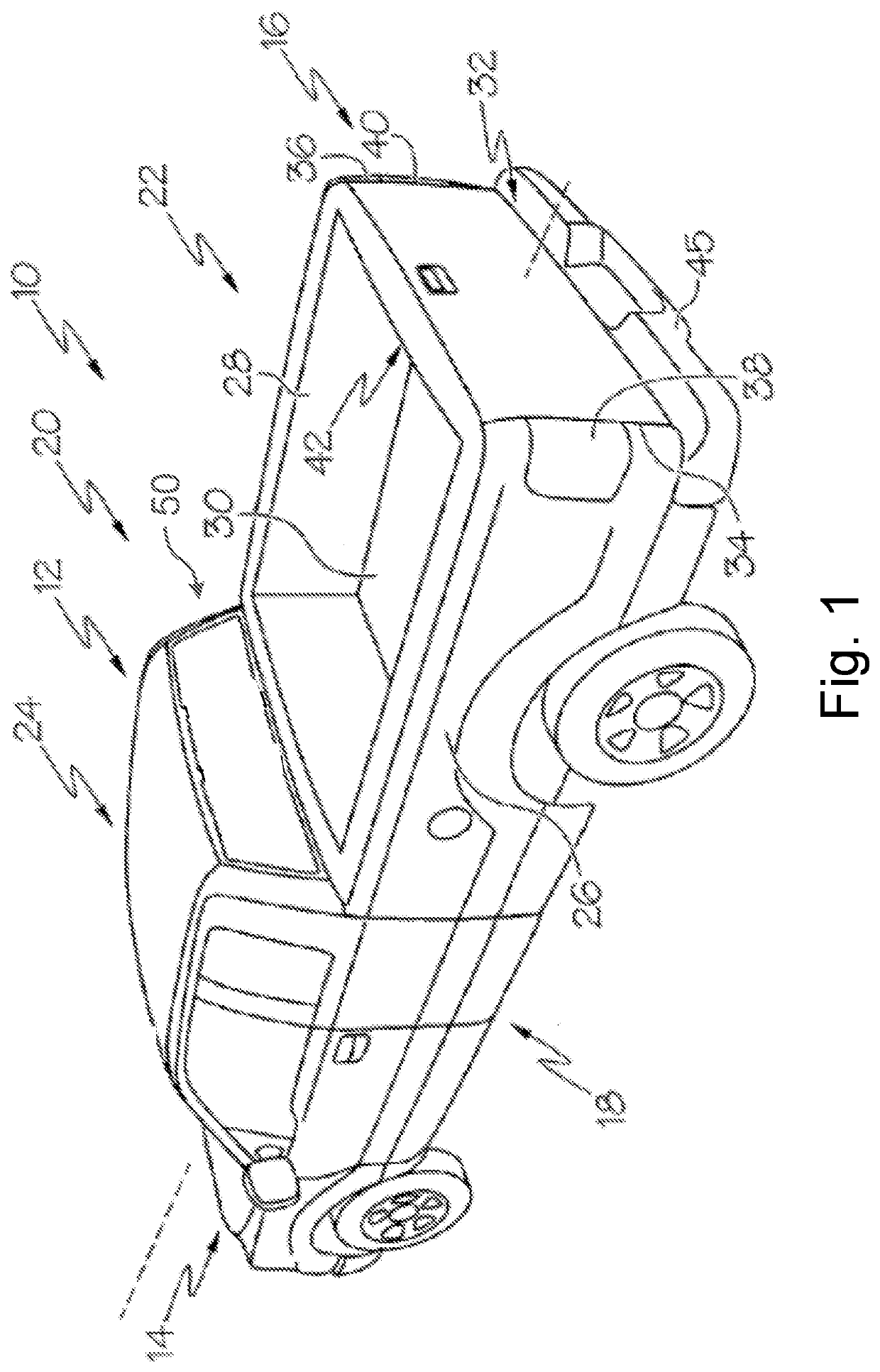 Glass stabilization for vertical dropping glass in vehicles