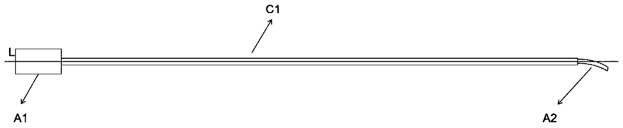 Scalpel rod structure and ultrasonic scalpel including scalpel rod structure