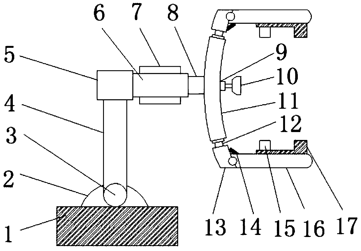 A convenient adjustable display screen bracket for computer research and development